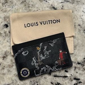 Louis Vuitton Porte Cartes Simple Damier Graphite Map